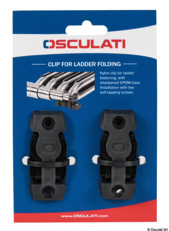 Clip for ladder folding