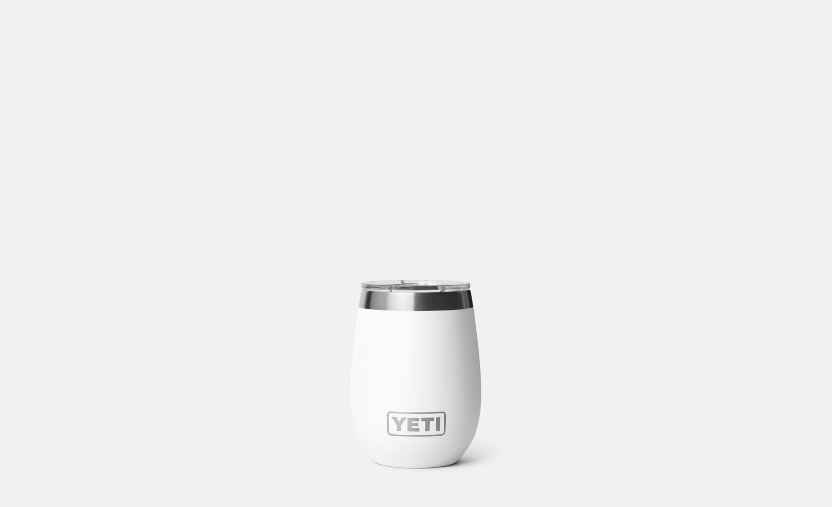 YETI Rambler 10 oz CL Wine MS White front view