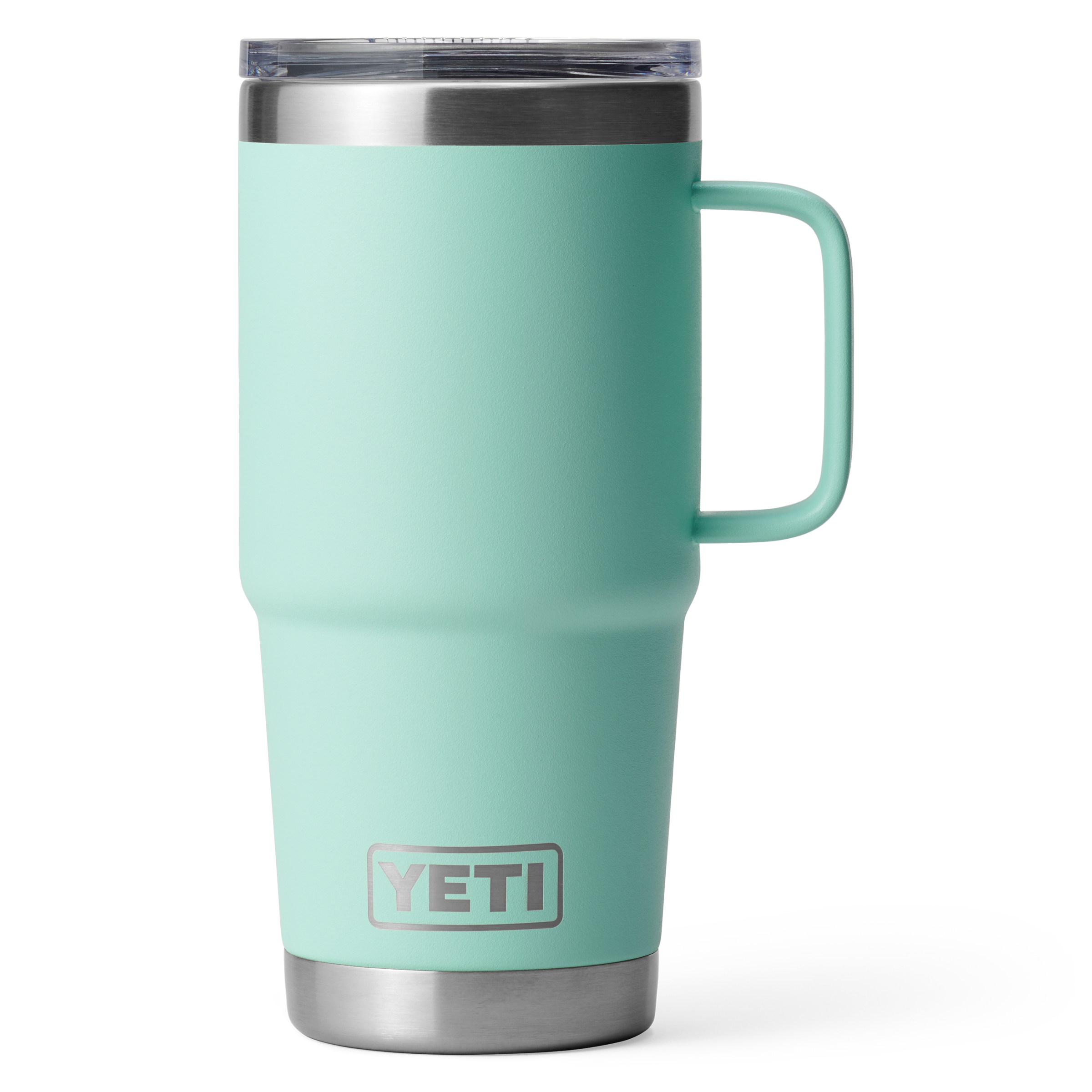 YETI Rambler 20 oz Travel Mug Seafoam front view