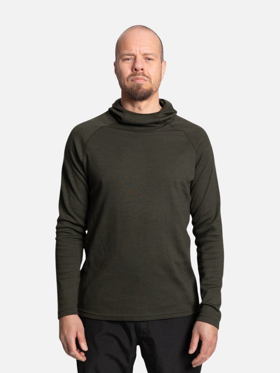 Svala Merino Extreme Hooded Shirt Pine Green