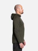 Svala Merino Extreme Hooded Shirt Pine Green side