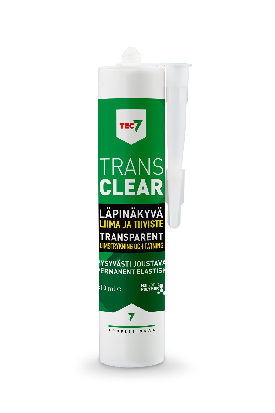 TEC7 Trans Clear genomskinlig fästnings- och tätningsmassa