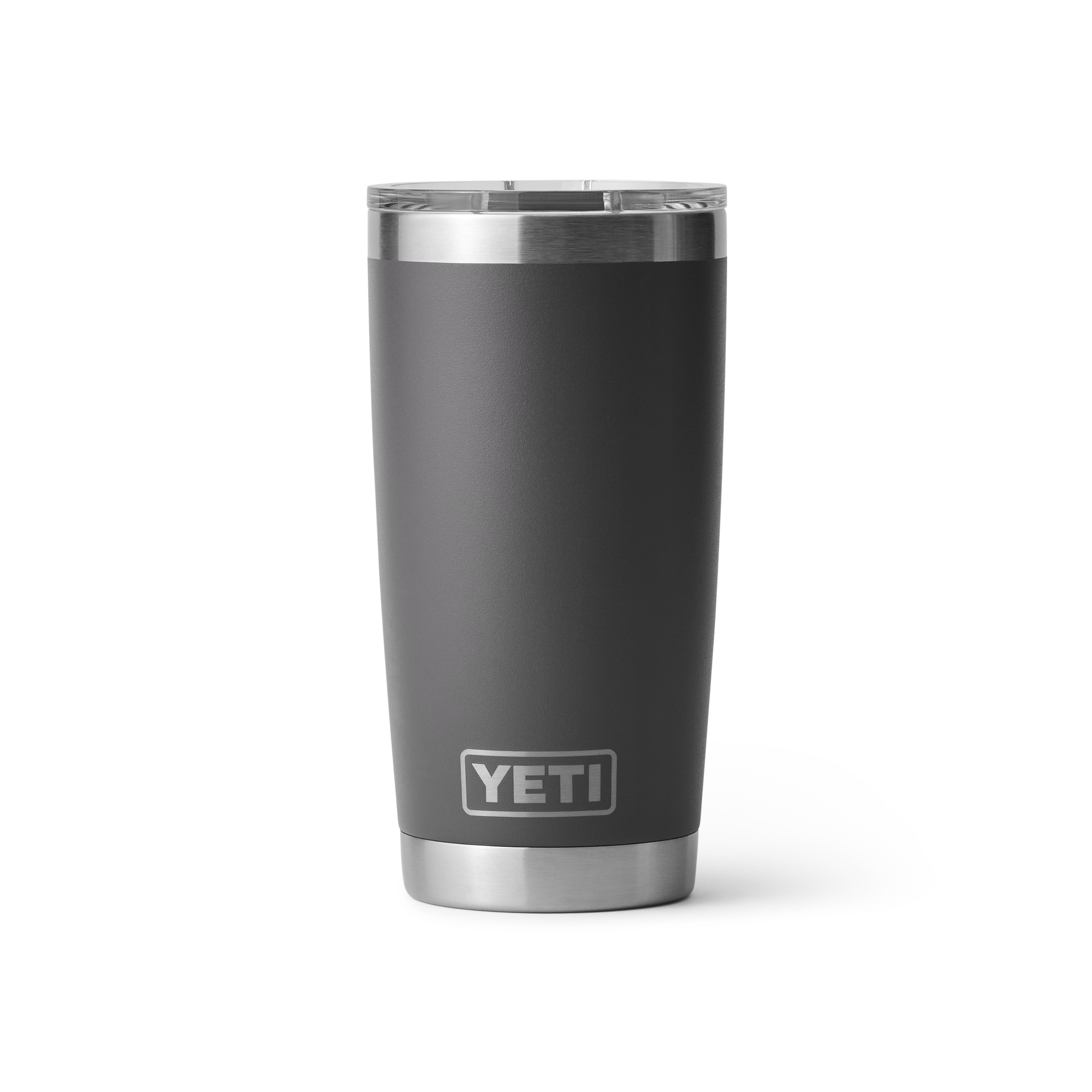 YETI Rambler 20 oz Tumbler MS Charcoal front view