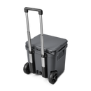 YETI Roadie 48, Charcoal, three-quarter view, handle up