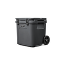 YETI Roadie 48, Charcoal, three-quarter view, handle down