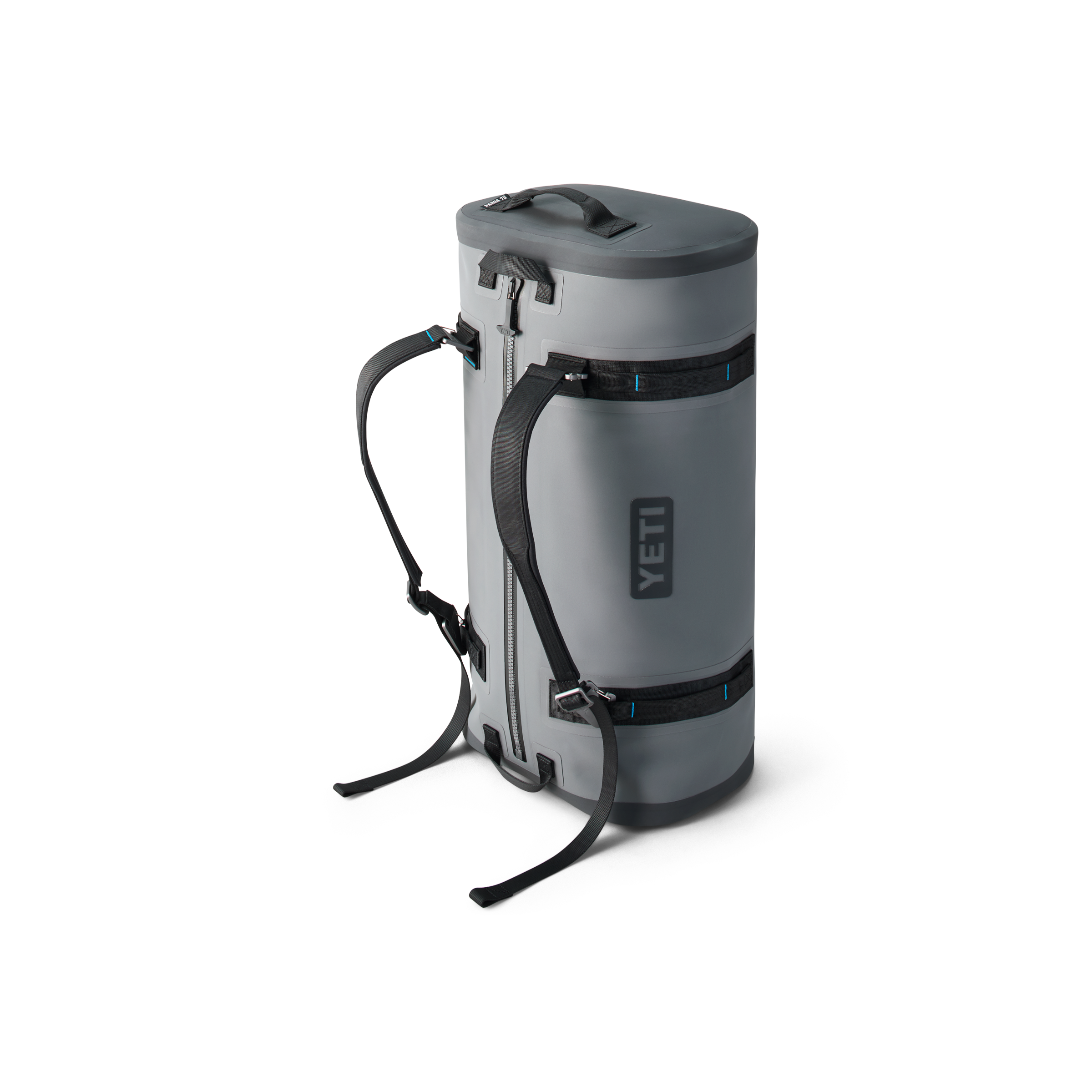 YETI Panga Duffel 75 Storm Gray three-quarter view