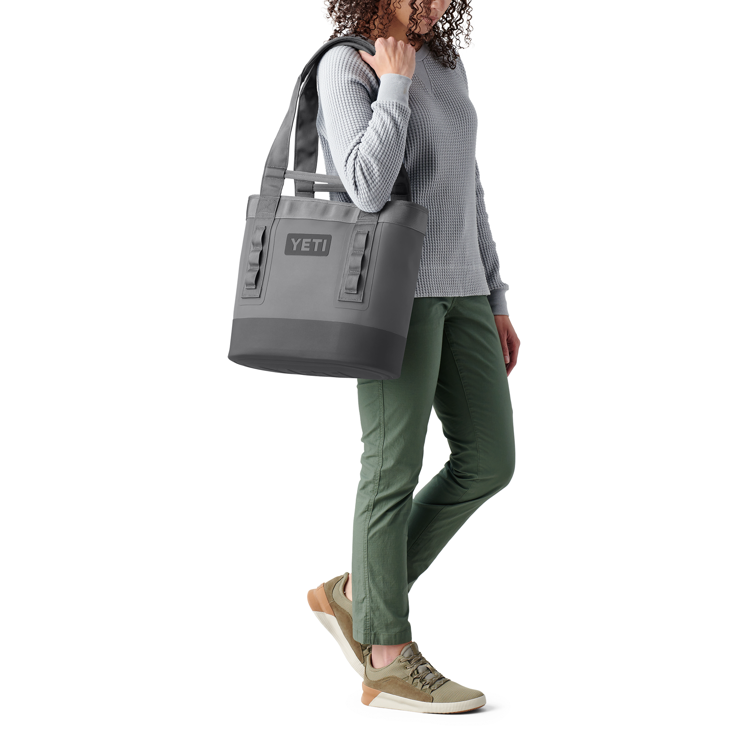 YETI Camino Carryall 20 Storm Gray side view
