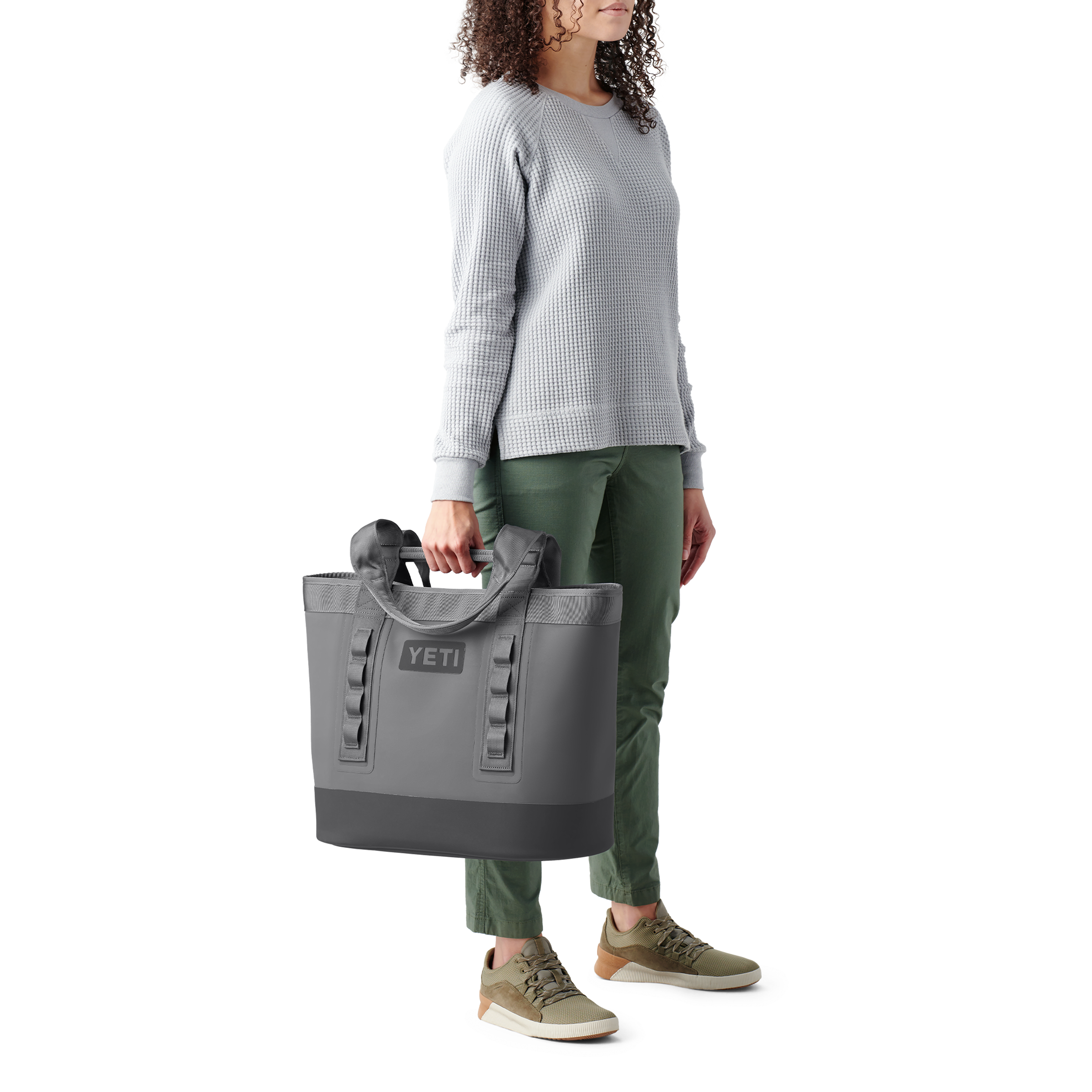 YETI Camino Carryall 35 2.0 Storm Gray side view