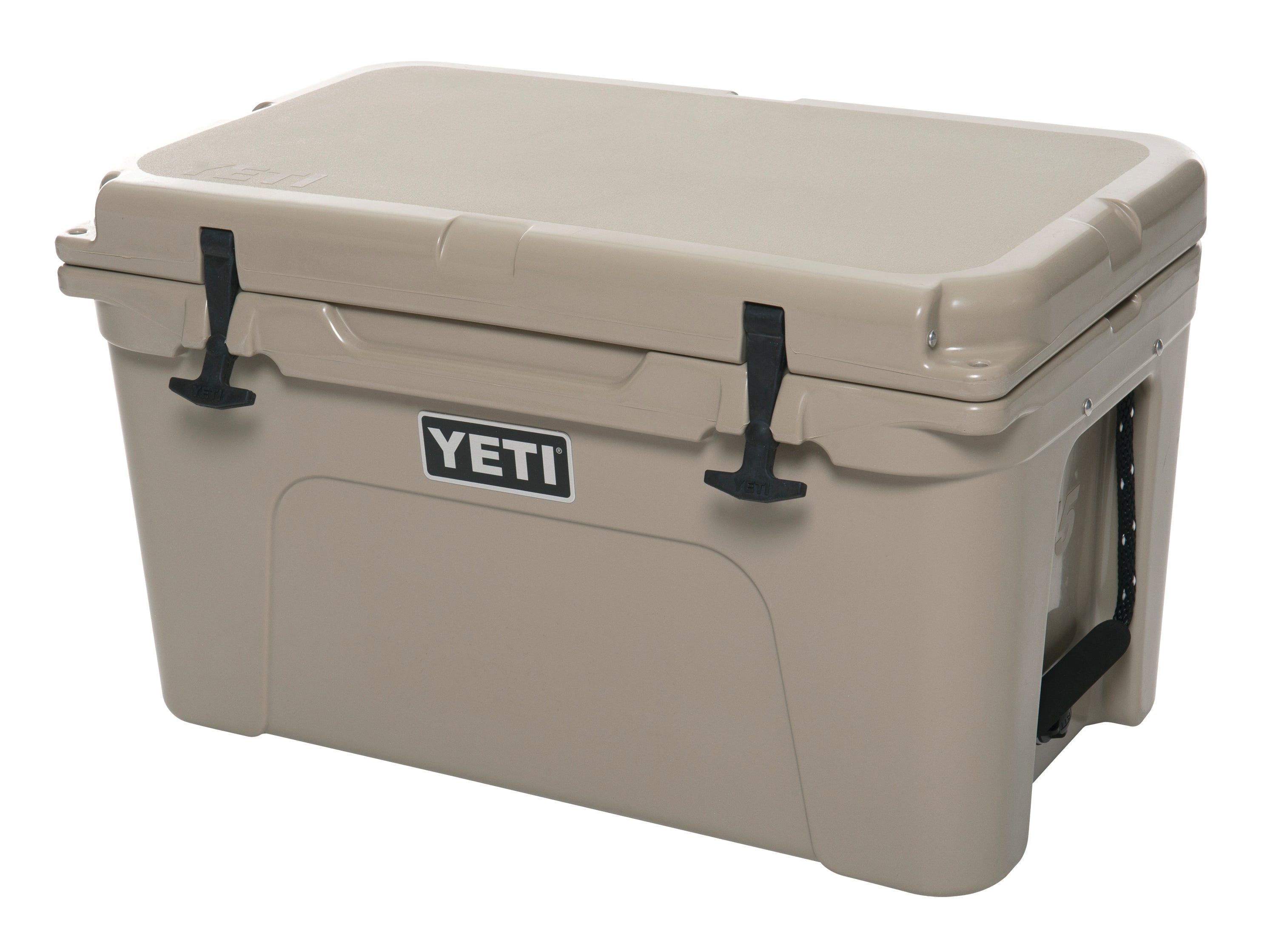 YETI Tundra 45, Tan, three-quarter view