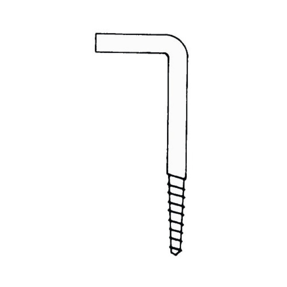 Stainless steel L-shape screw hook