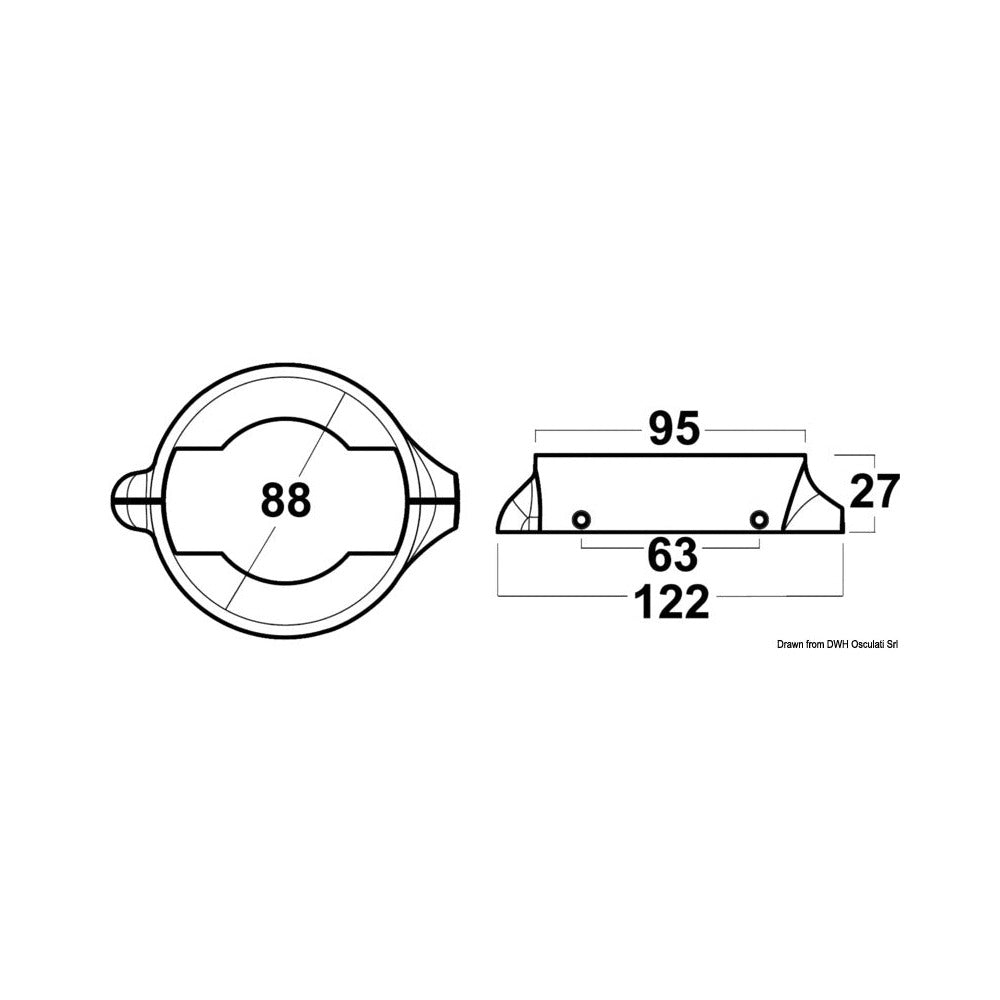 Volvo Penta 2-piece collar - S. Drive 120 with 4 x