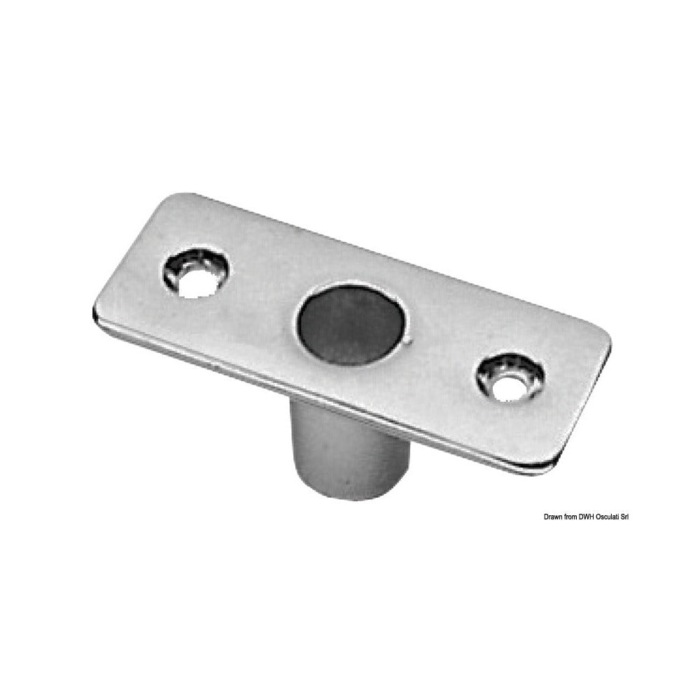 Socket for chromed brass rowlocks
