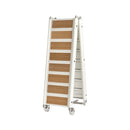 Foldable alloy gangway with inserts