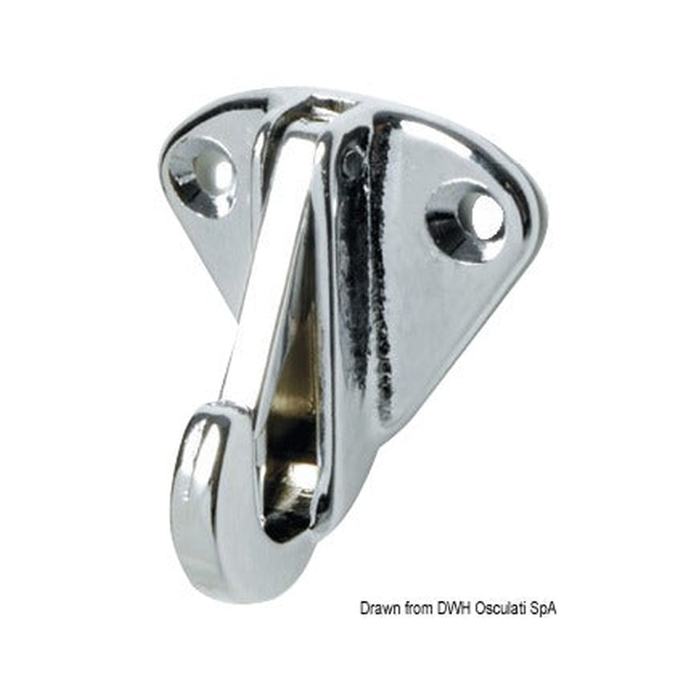 Plate fitted with openable hook