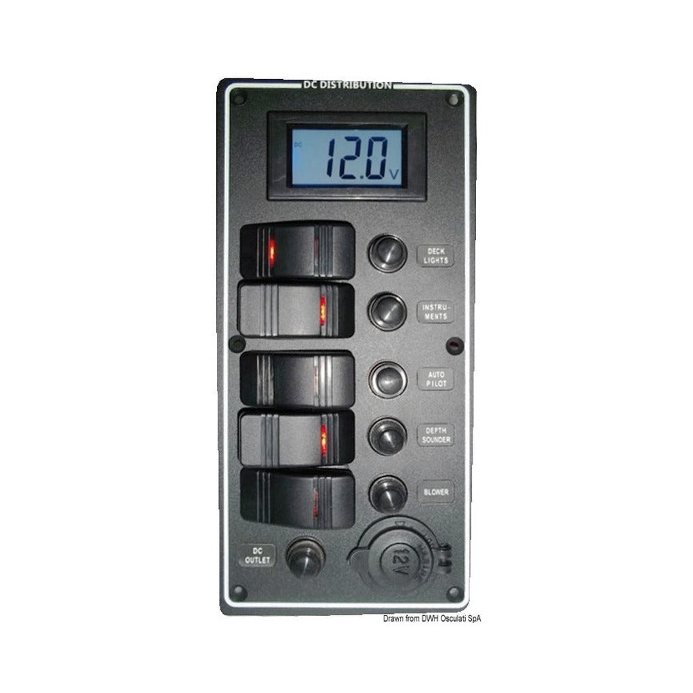 Electrical panel PCAL series with 9/32V digital vo