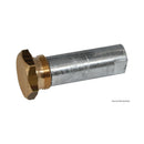 Onboard/outboard engine anode with plug (zinc)