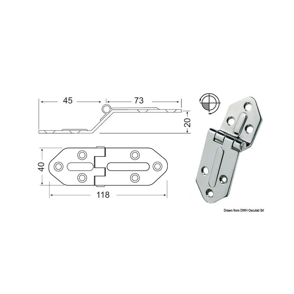 Hinges 2,5 mm