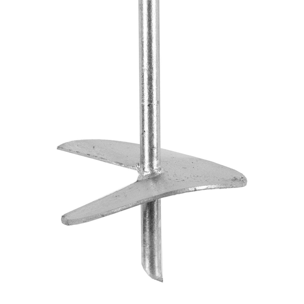Galvanised screw-in ground anchor with an eye