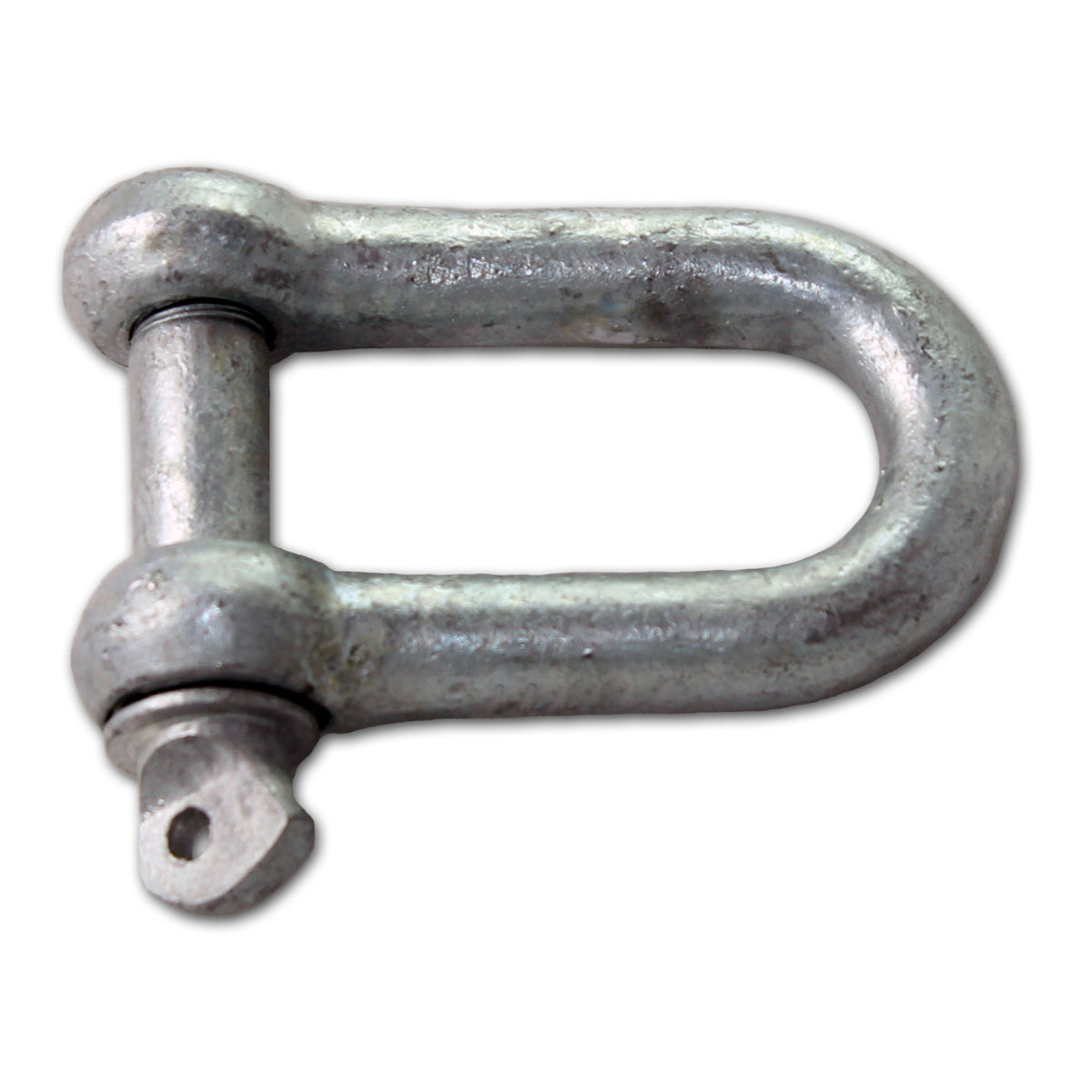 Hot-dip galvanised D shackle with screw pin