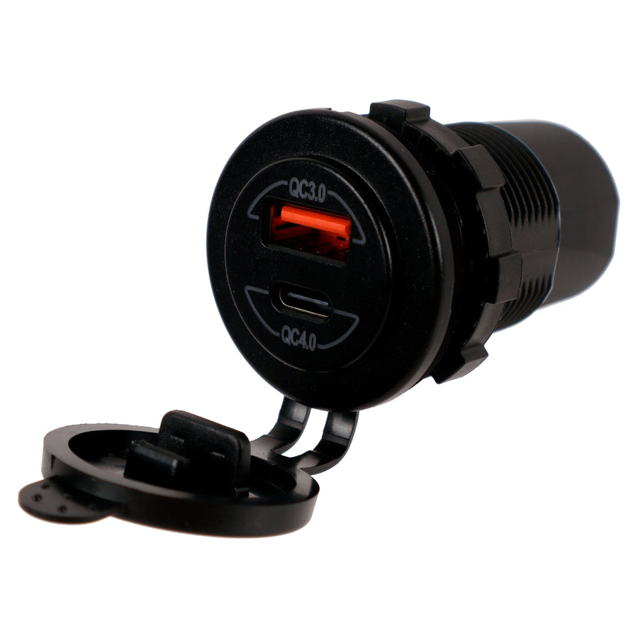 USB Charging Port 12–24 V — QC3.0 and QC4.0