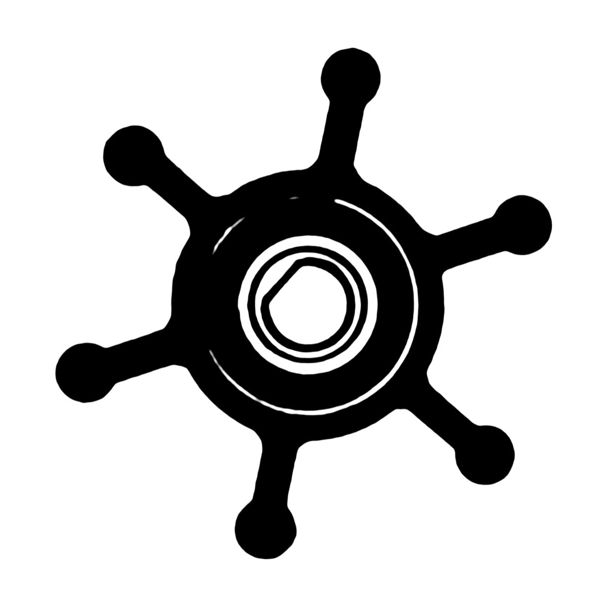 Ancor 1872 impeller, 6 blades