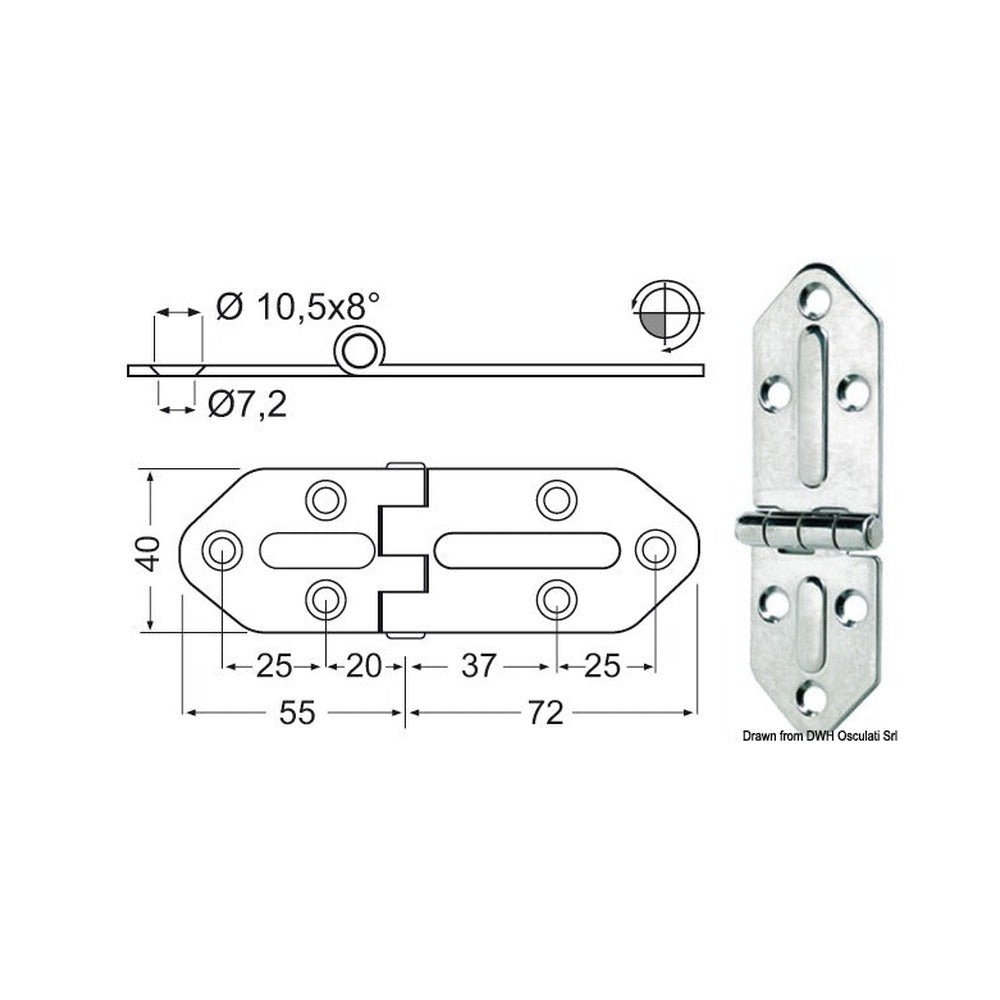 Hinges 2,5 mm