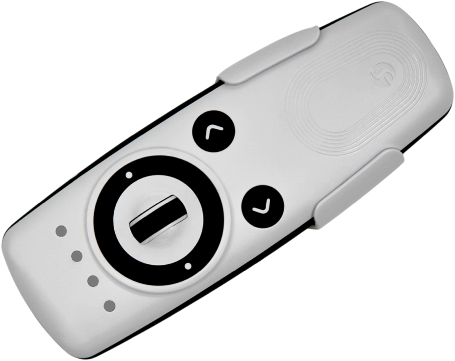 Shelly Blu Remote Control ZB, med scrollhjul, hvit