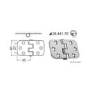 Hinges 2 mm thickness