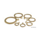 Brass washer with ground wire fitting.