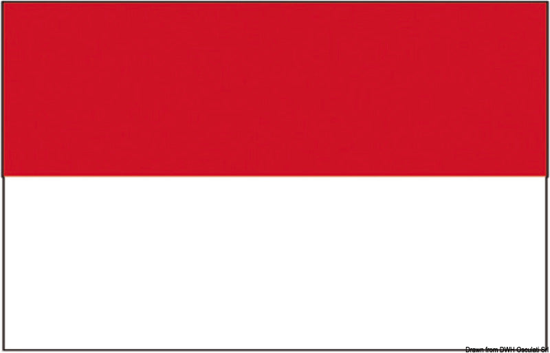 Flagga - Furstendömet Monaco