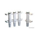 Plastic fishing rod holder for bulkhead mounting
