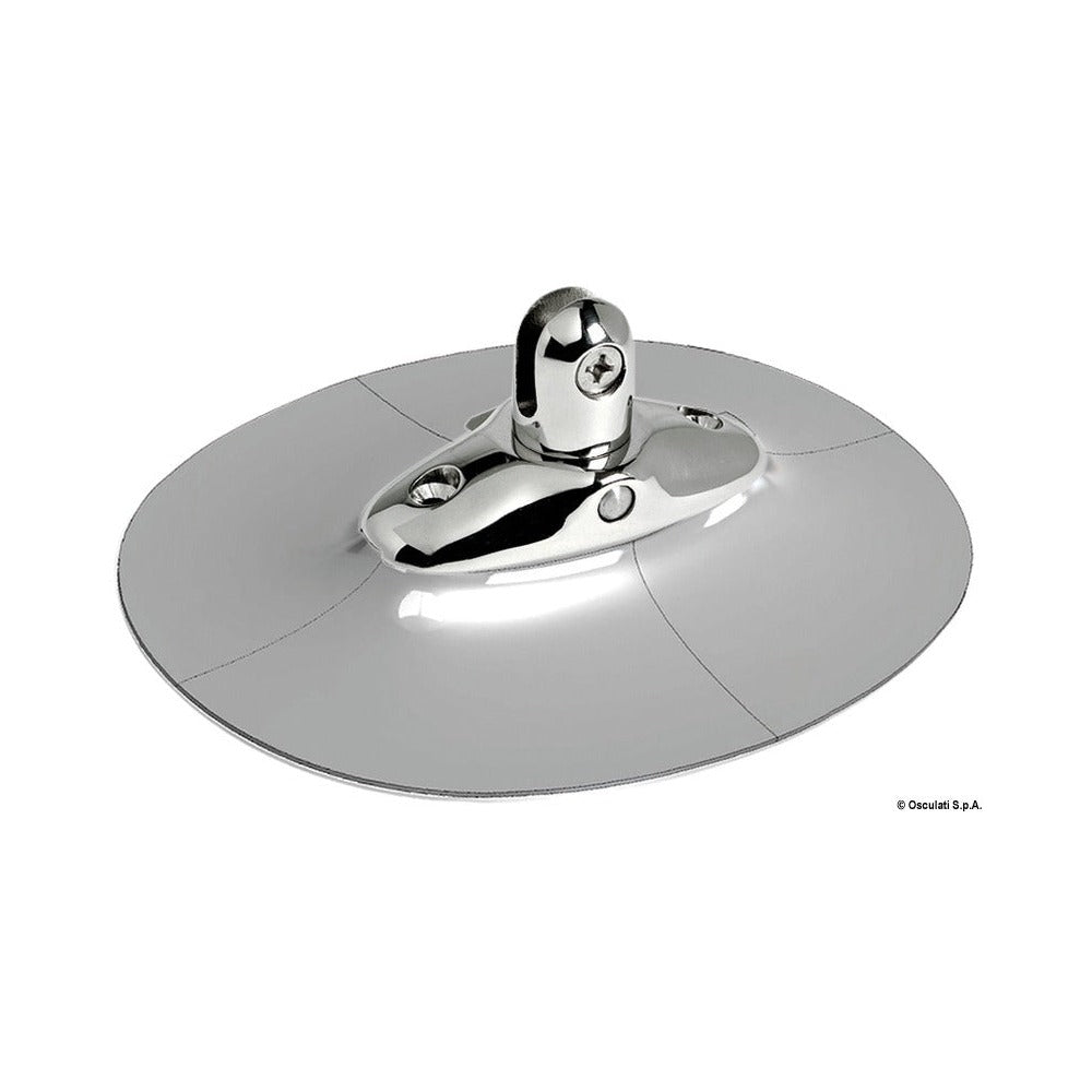 Stainless steel base for bimini tops and EPDM supp