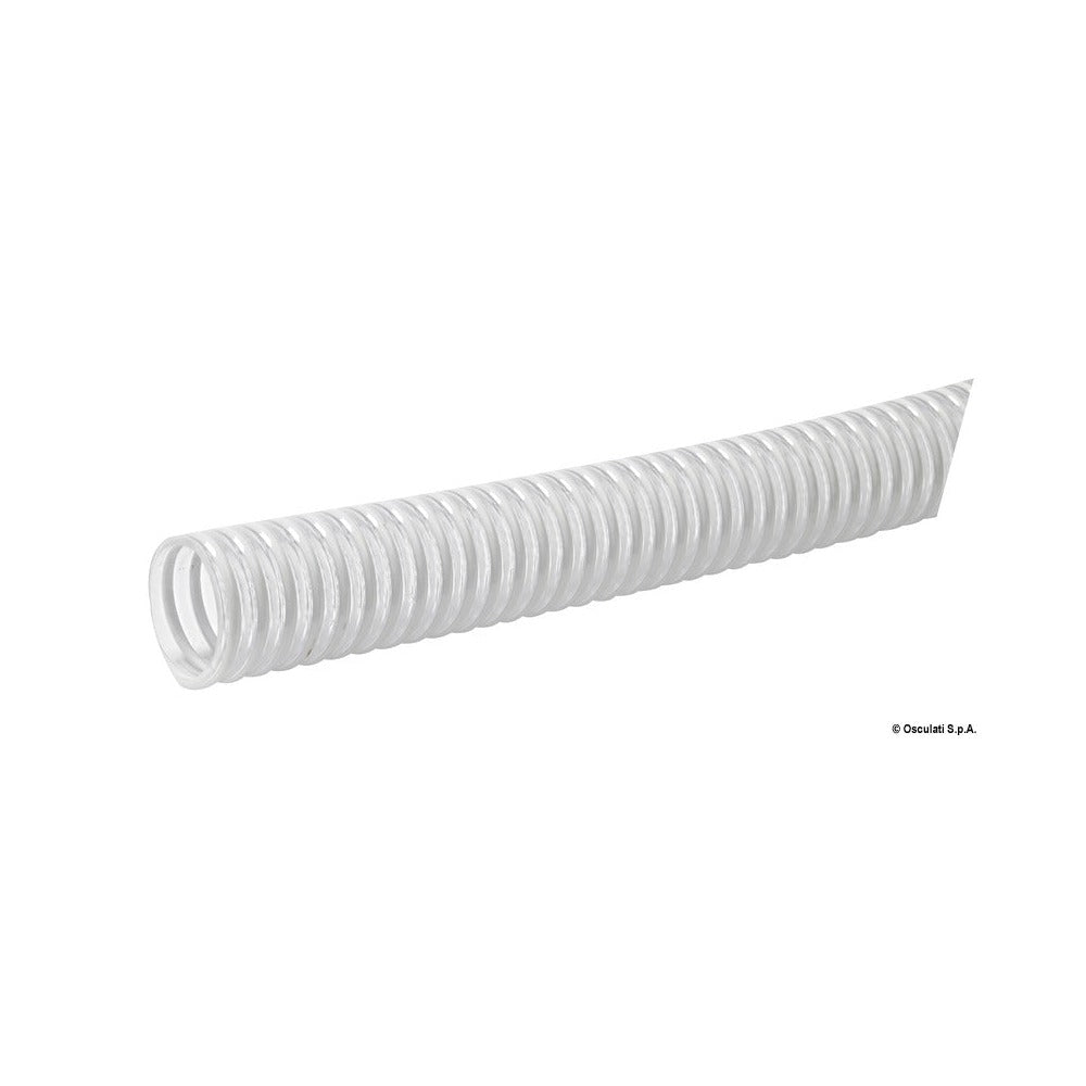 Spiral reinforced hose for WCs, pumps, etc.