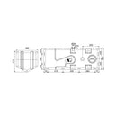 Waste water tank with built-in WHALE macerator