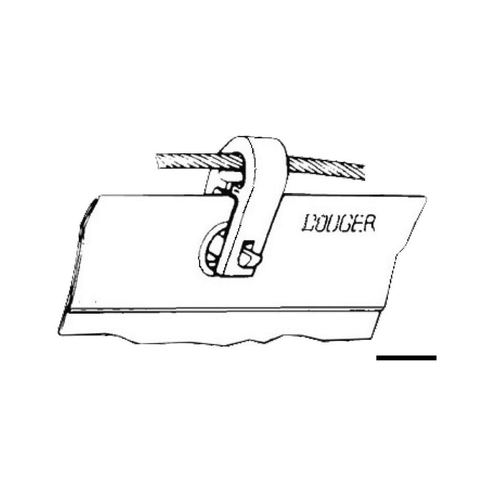 Mainsail slide shackle