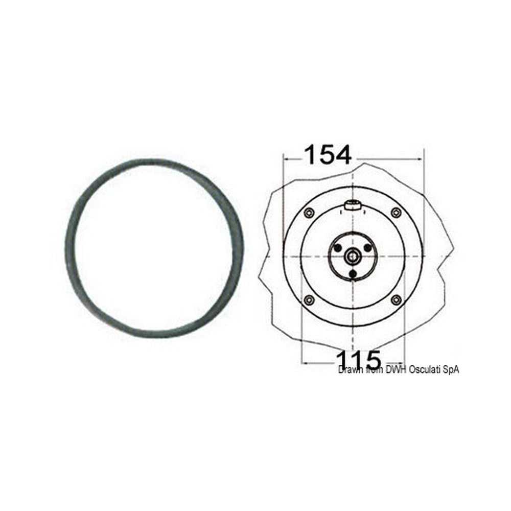 Flanges for hydraulic steering gears Ultraflex