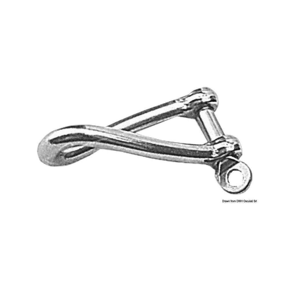 Twisted bow shackles