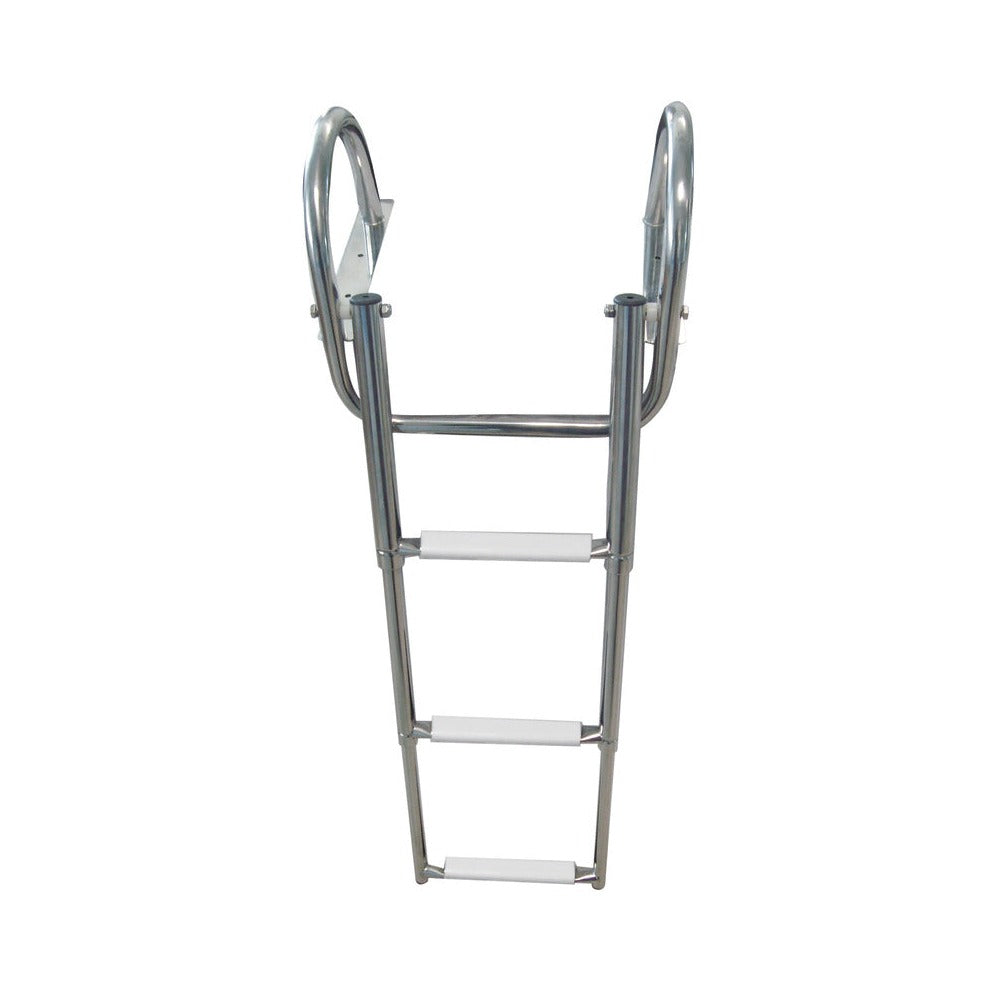 Gangplank telescopic ladder with handles