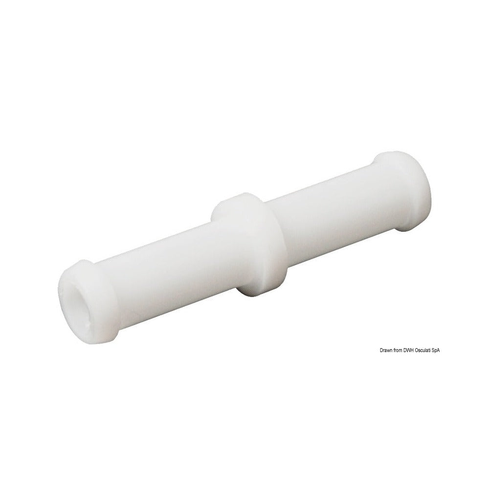 Plastic connector for fuel hose