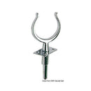 Chromed brass rowlocks for inflatable tender