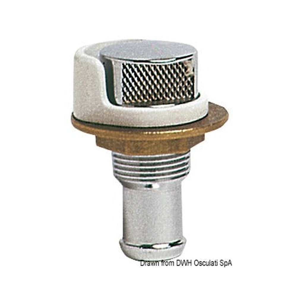 Chromed brass fuel vent