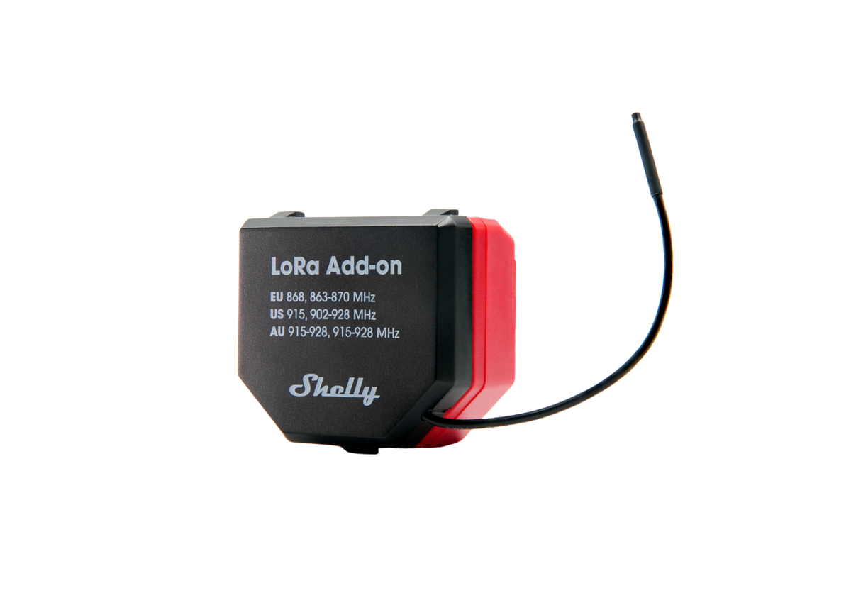 Shelly LoRa Add-on -pitkän kantaman yhteys Gen3/Gen4-releille