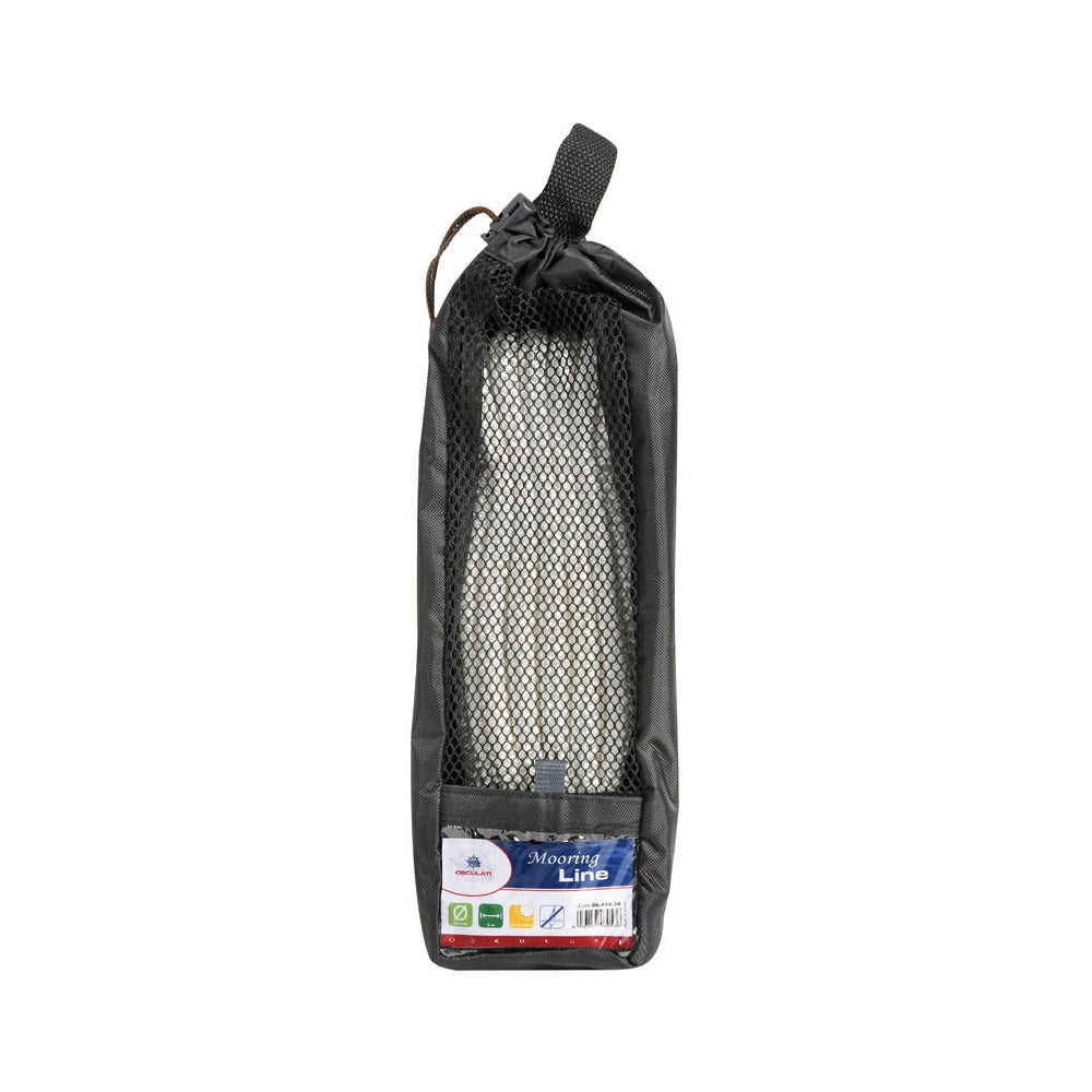Double braided leaded mooring line with thimble