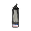 Double braided leaded mooring line with thimble