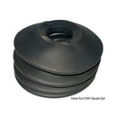 Rubber bellows for tow hook