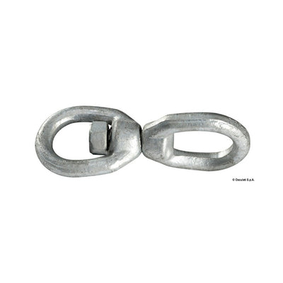 Galvanized steel swivel made for anchor chains and buoys
