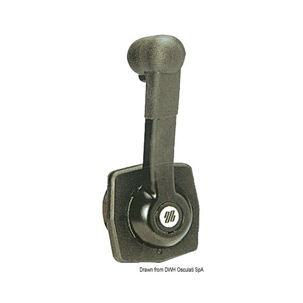 Single lever control for recess wall mounting