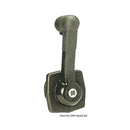 Single lever control for recess wall mounting