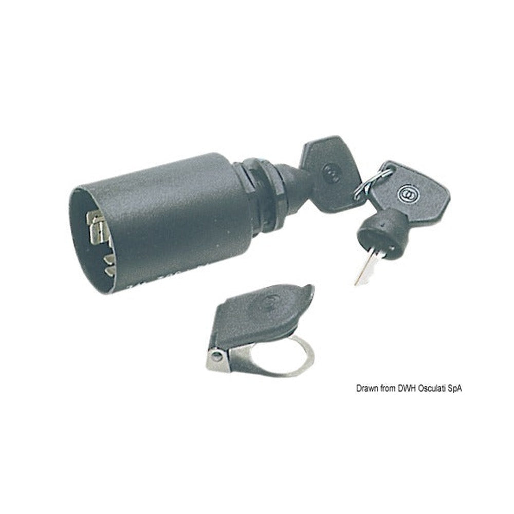 Watertight ignition key IP65