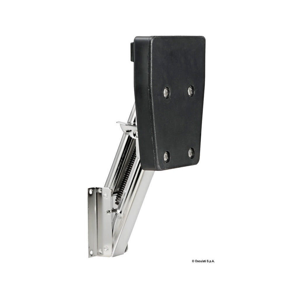 Drop-down outboard motor bracket